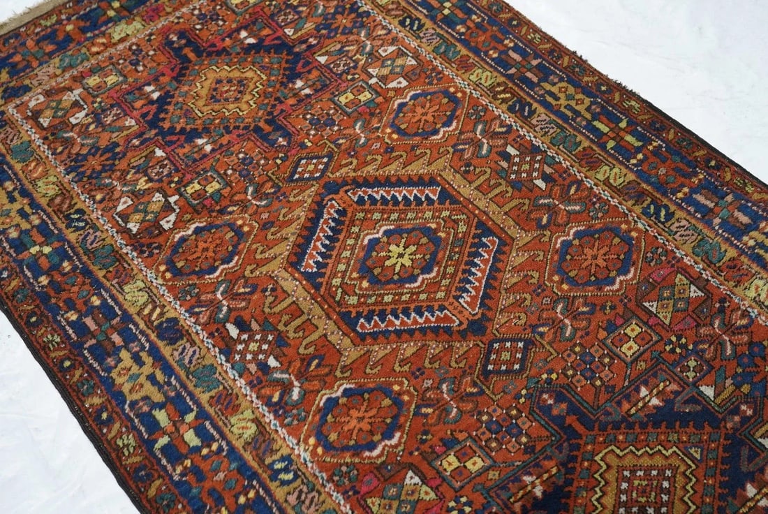 Vintage Karajeh Runner 3'4'' X 11'4'' - 4