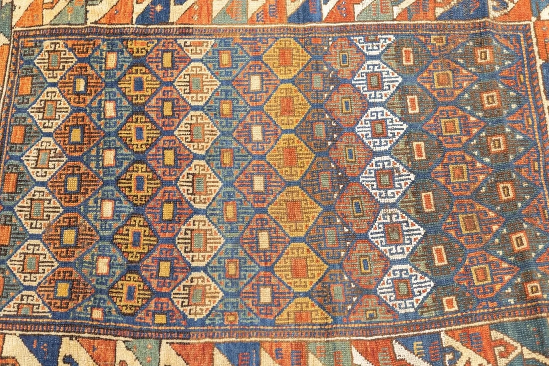 Late 18th Century Antique Kazak Rug 3'1'' x 4'3'' - 3