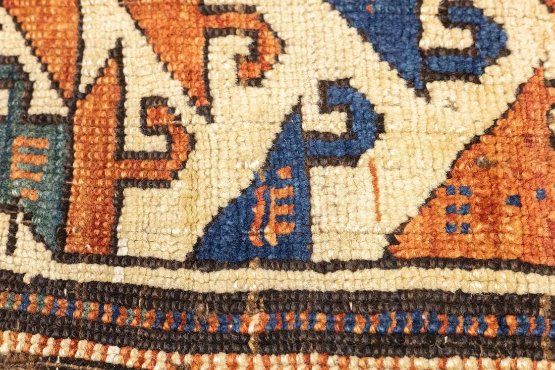 Late 18th Century Antique Kazak Rug 3'1'' x 4'3'' - 4