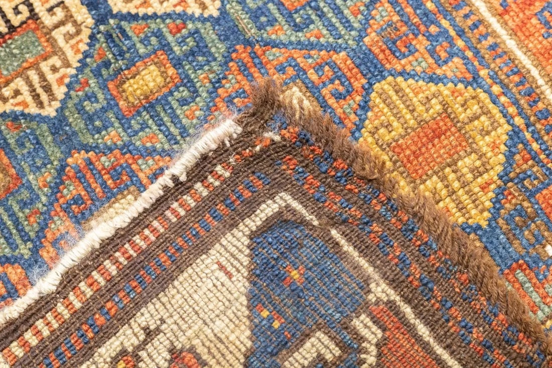 Late 18th Century Antique Kazak Rug 3'1'' x 4'3'' - 7