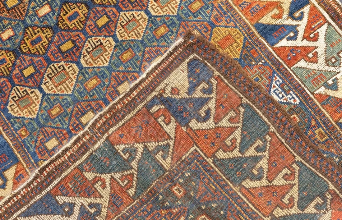 Late 18th Century Antique Kazak Rug 3'1'' x 4'3'' - 8