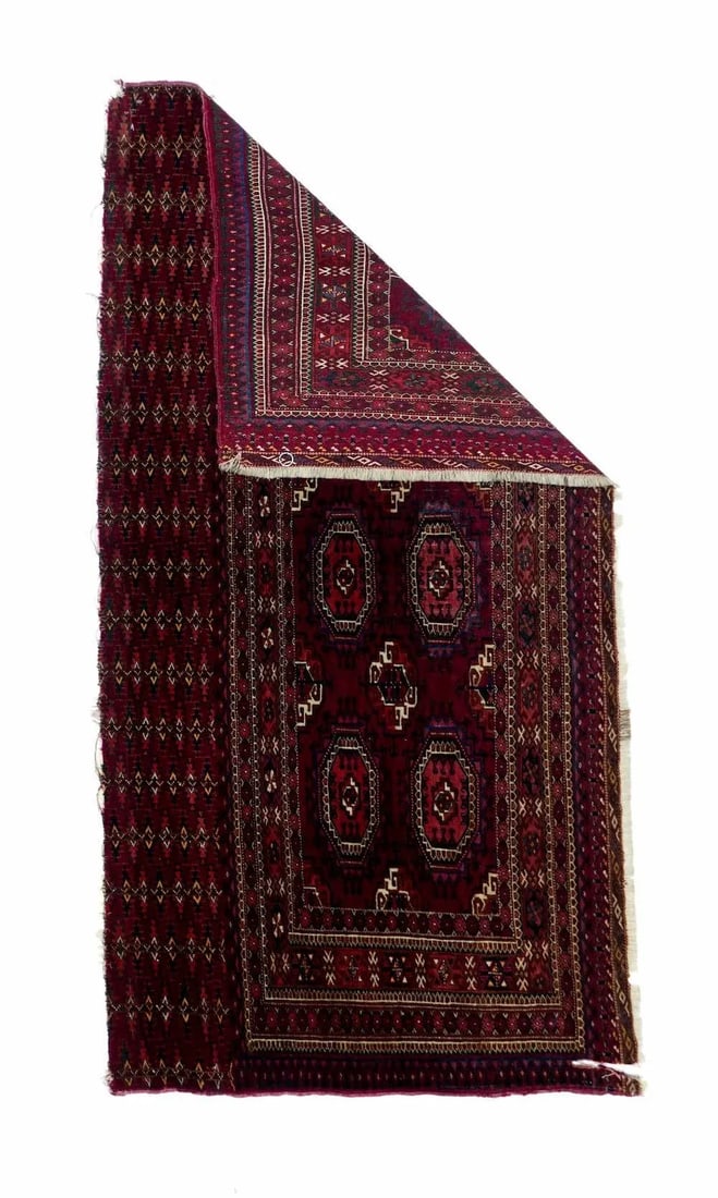 Antique Yamud Rug 2'6'' x 5'0'' - 2