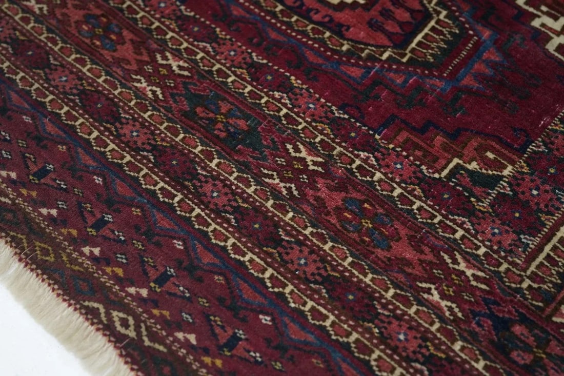 Antique Yamud Rug 2'6'' x 5'0'' - 4