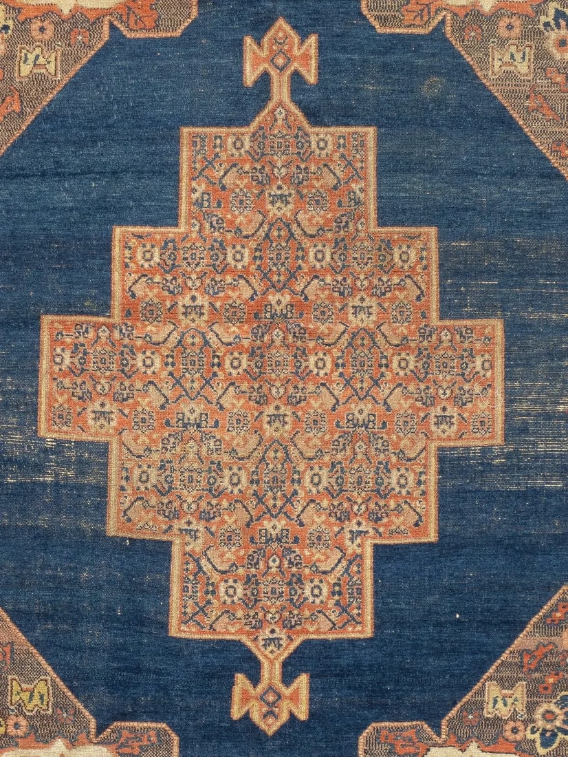Antique Persian Senneh Rug 4'6'' x 6'2'' - 6