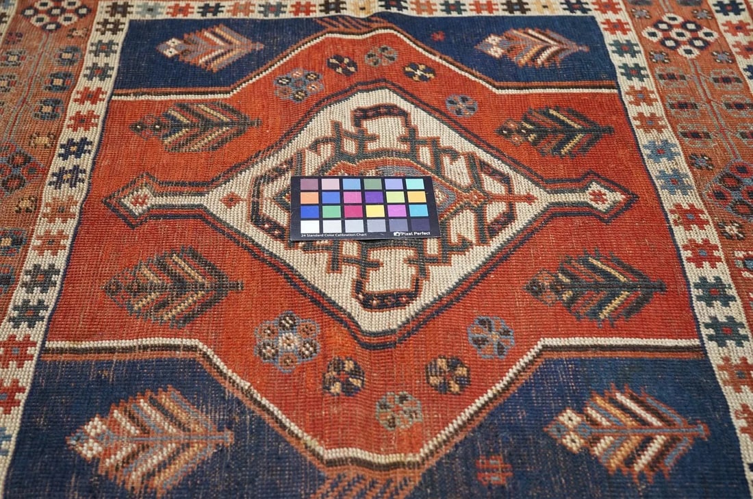 Antique Kazak Rug 3'5'' x 4'0'' - 11