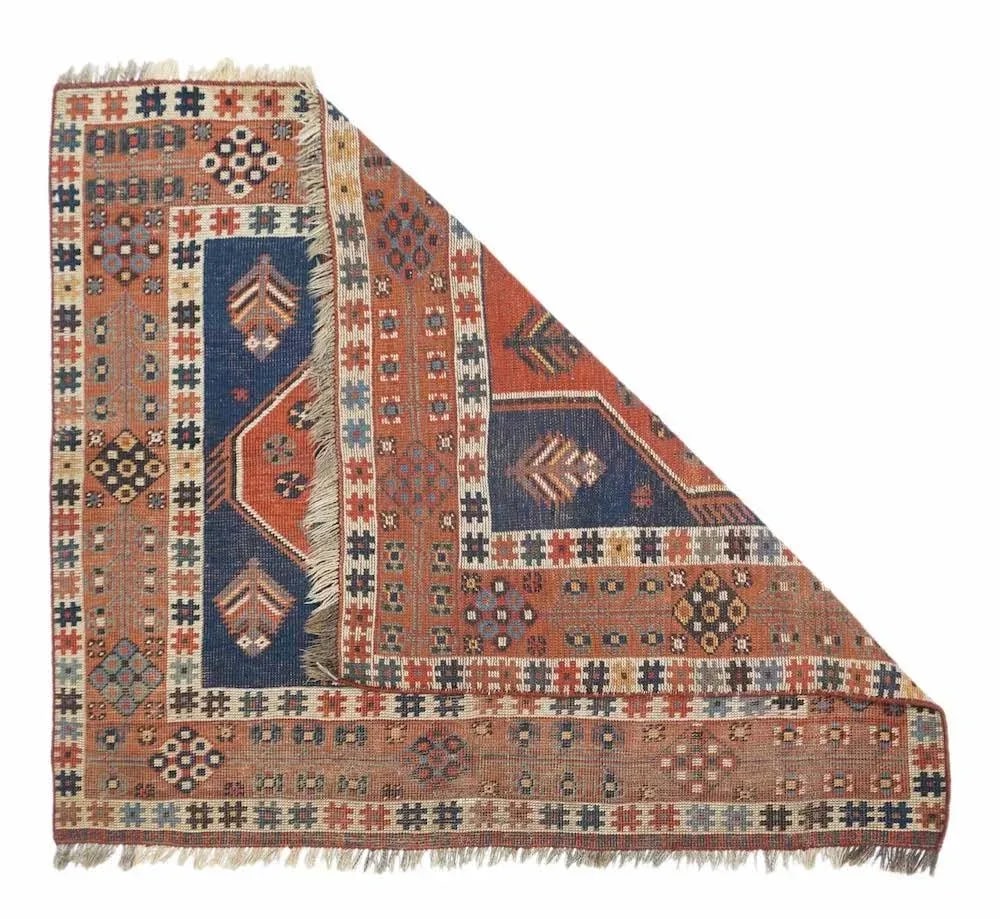 Antique Kazak Rug 3'5'' x 4'0'' - 5