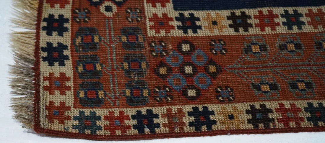 Antique Kazak Rug 3'5'' x 4'0'' - 9