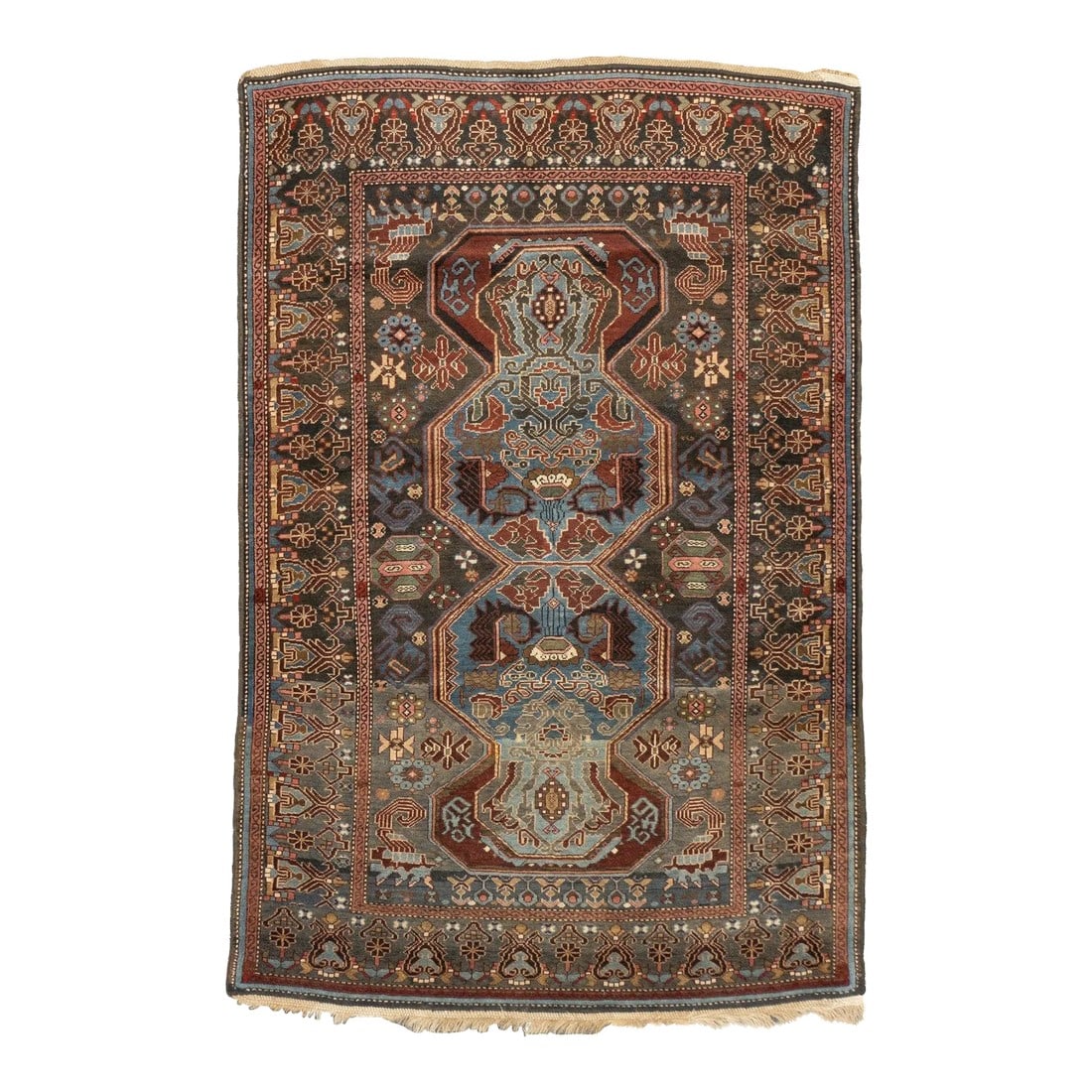 Antique Caucasian Karabaugh Rug 3'9'' x 5'9'' (1 of 7)