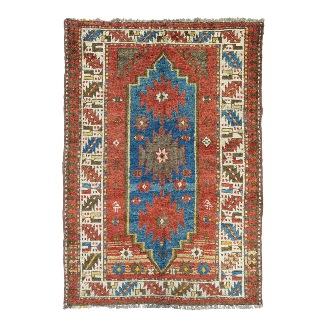 Antique Kazak Rug 4'1'' x 5'8'' (1 of 9)