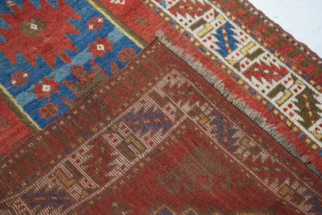 Antique Kazak Rug 4'1'' x 5'8'' - 2