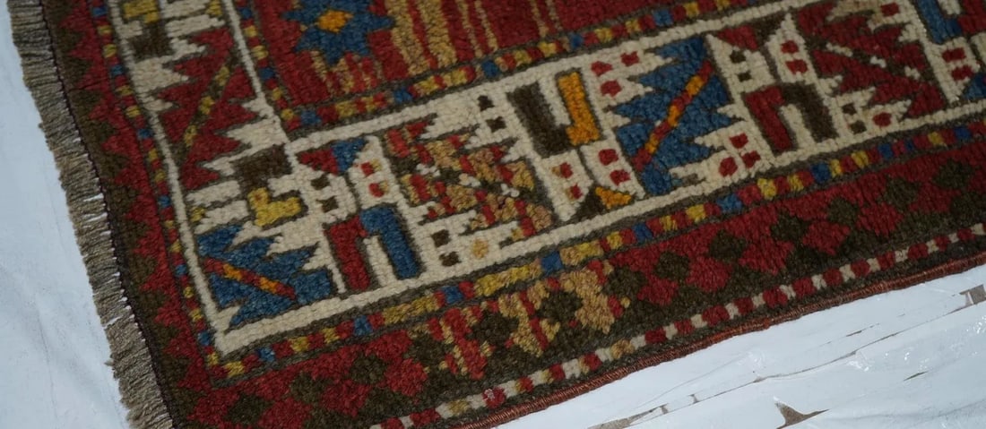 Antique Kazak Rug 4'1'' x 5'8'' - 6