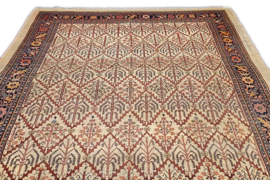 Antique Persian Bidjar Rug 7'9'' X 11'2'' - 12