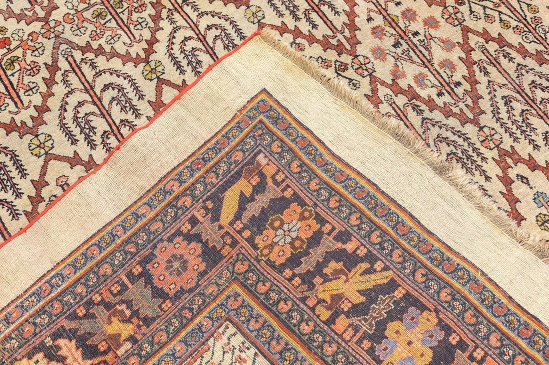 Antique Persian Bidjar Rug 7'9'' X 11'2'' - 4