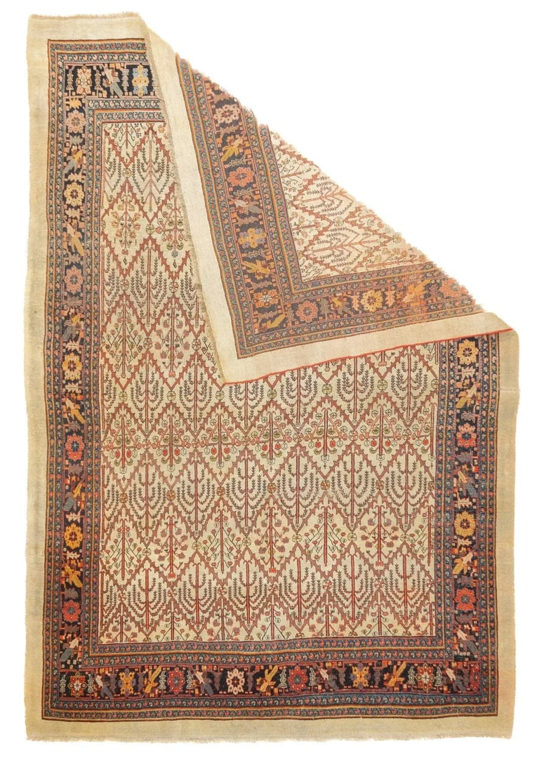 Antique Persian Bidjar Rug 7'9'' X 11'2'' - 5