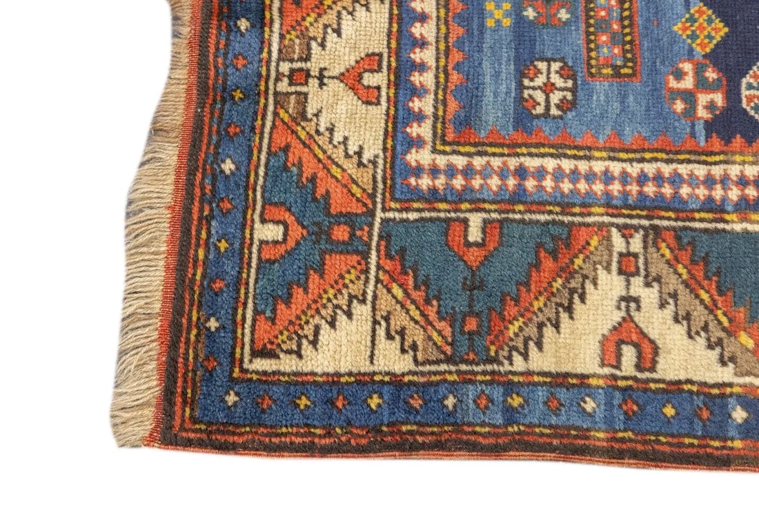 Late 18th Century Antique Caucasian Kuba Rug 3'7'' x 5'8'' - 11