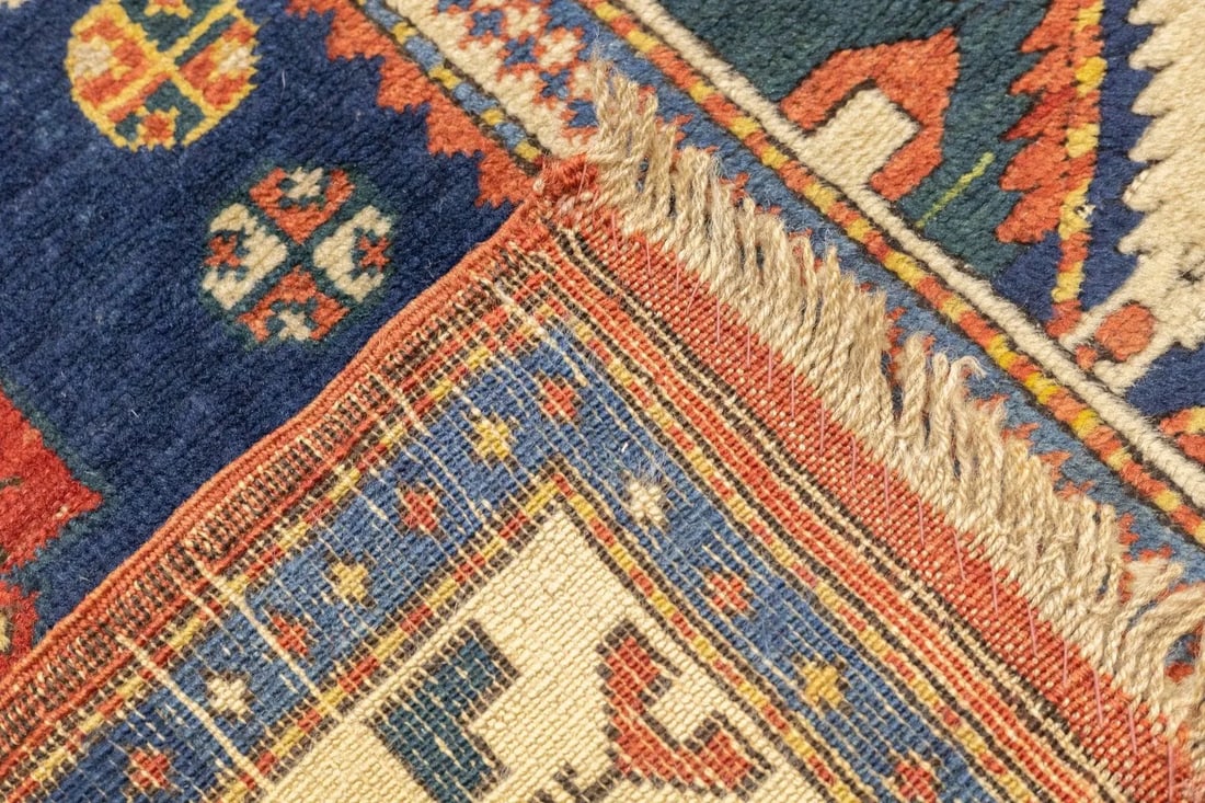 Late 18th Century Antique Caucasian Kuba Rug 3'7'' x 5'8'' - 4