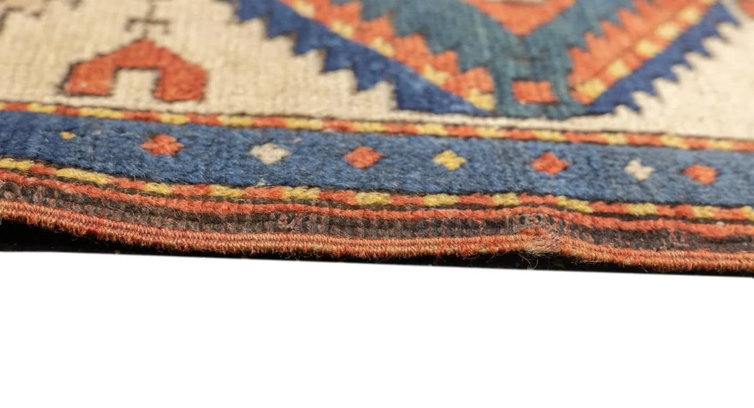 Late 18th Century Antique Caucasian Kuba Rug 3'7'' x 5'8'' - 8