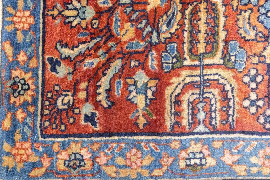 Antique Persian Sarouk Rug 8'8'' x 11'8'' - 10