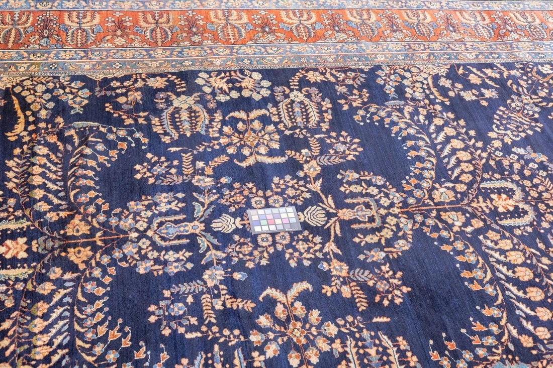Antique Persian Sarouk Rug 8'8'' x 11'8'' - 2