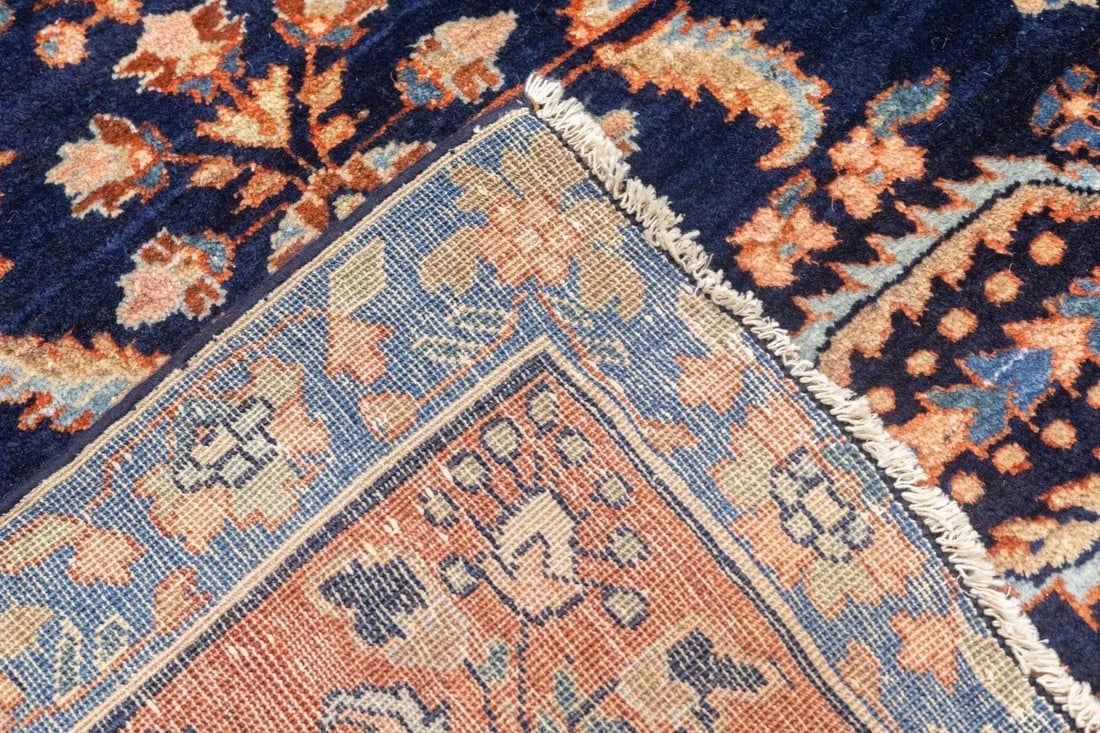 Antique Persian Sarouk Rug 8'8'' x 11'8'' - 4