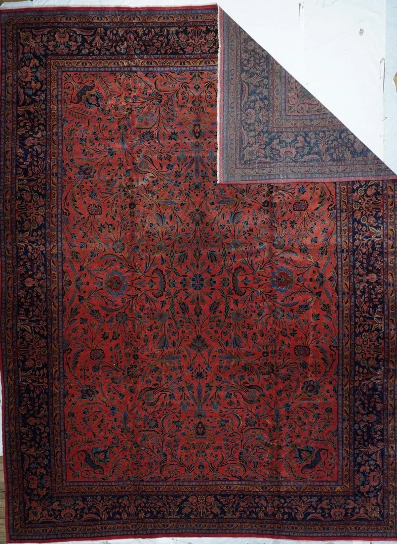 Antique Kashan Rug 11'7'' x 15'3'' - 2