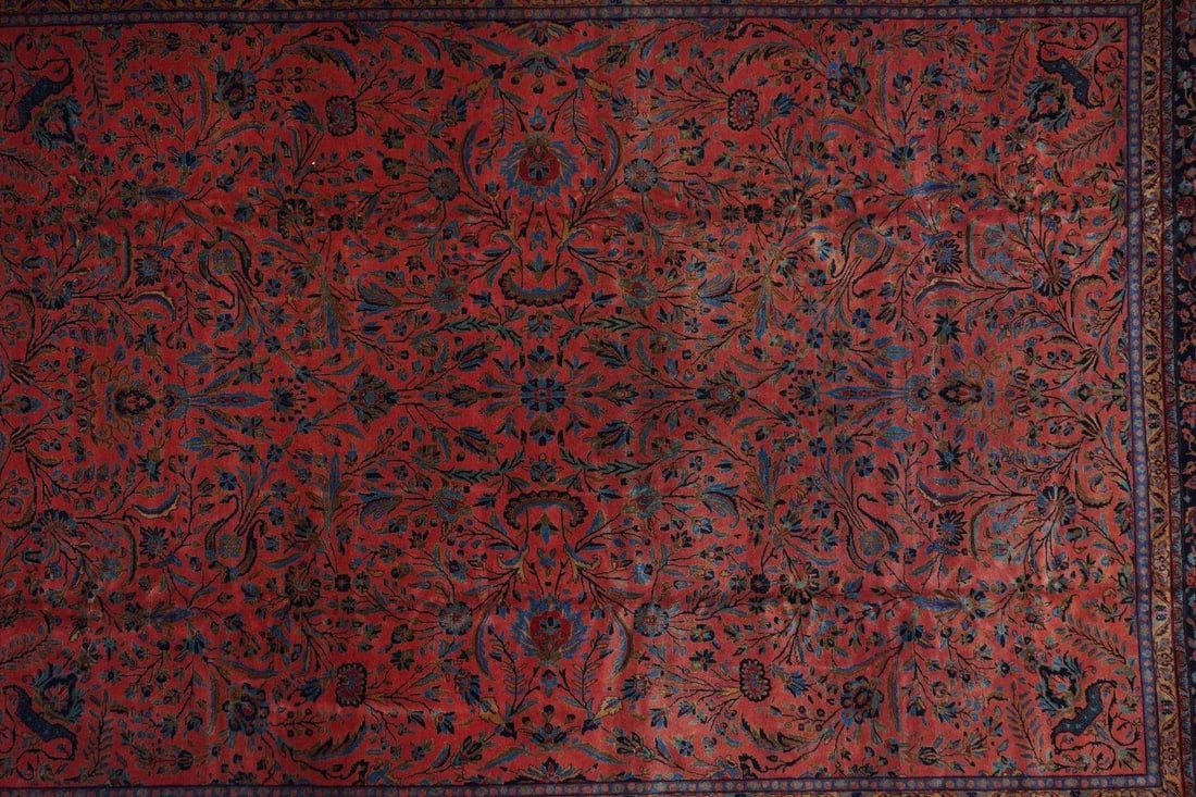 Antique Kashan Rug 11'7'' x 15'3'' - 3