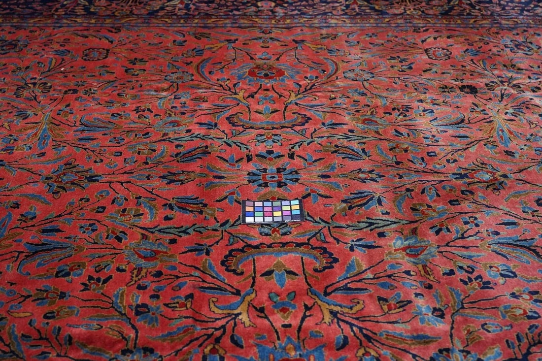 Antique Kashan Rug 11'7'' x 15'3'' - 7