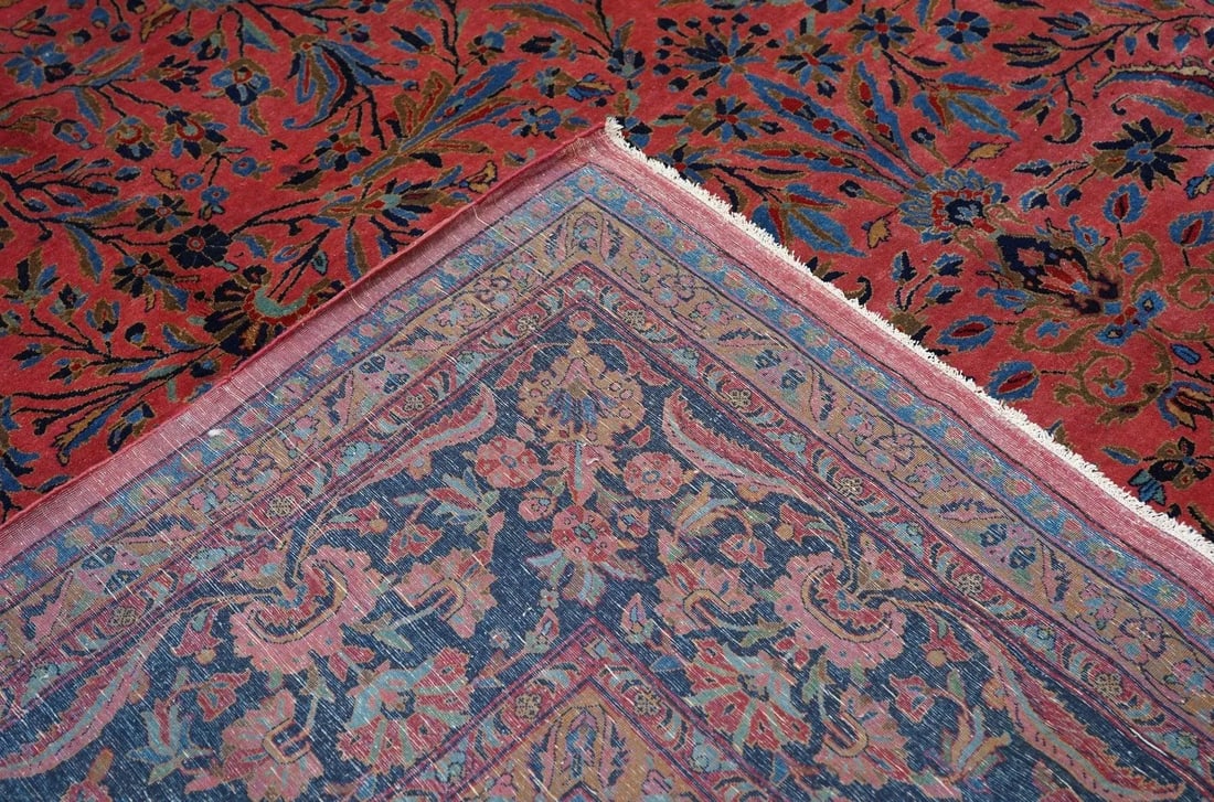 Antique Kashan Rug 11'7'' x 15'3'' - 8