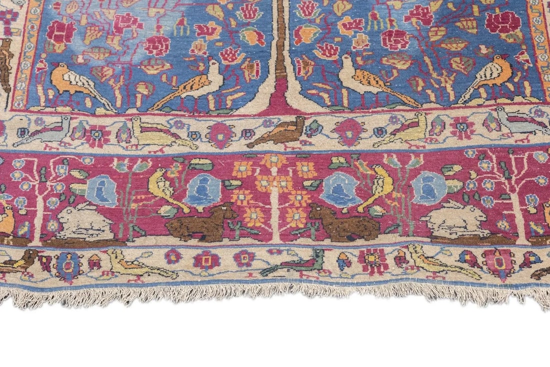Late 18th Century Antique Persian Tehran Rug 4'9'' x 7'2'' - 10
