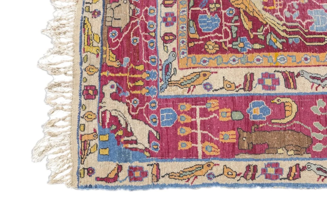Late 18th Century Antique Persian Tehran Rug 4'9'' x 7'2'' - 11
