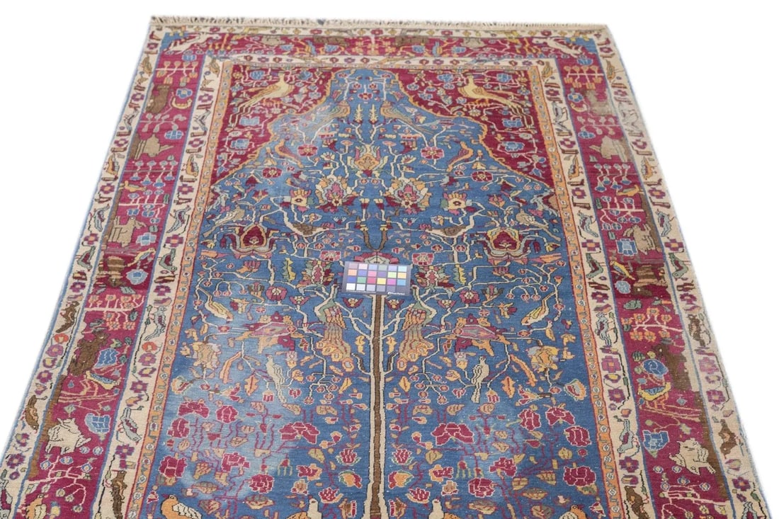 Late 18th Century Antique Persian Tehran Rug 4'9'' x 7'2'' - 4