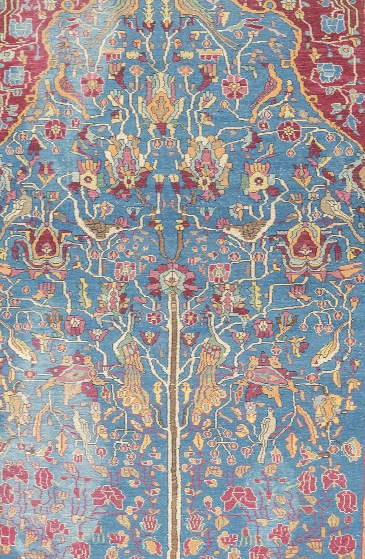 Late 18th Century Antique Persian Tehran Rug 4'9'' x 7'2'' - 6