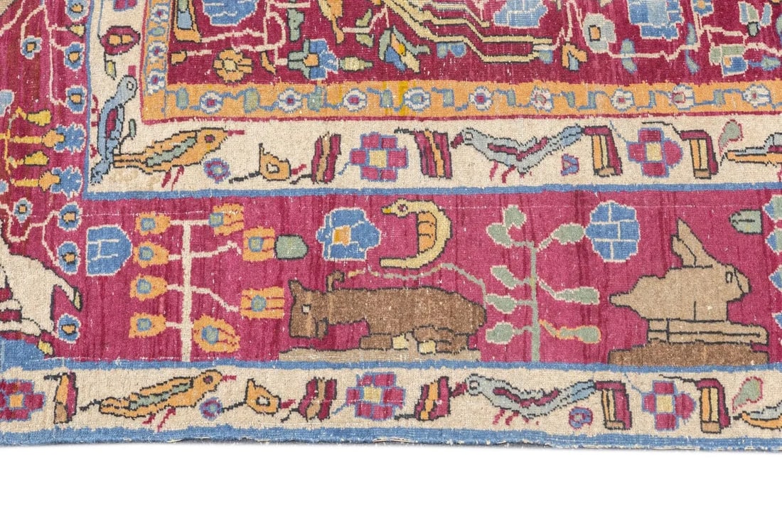 Late 18th Century Antique Persian Tehran Rug 4'9'' x 7'2'' - 8