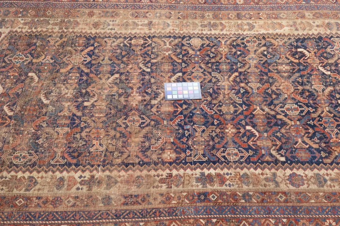 Late 18th Century Antique Persian Qashqai Rug 4'6'' x 8'4'' - 11