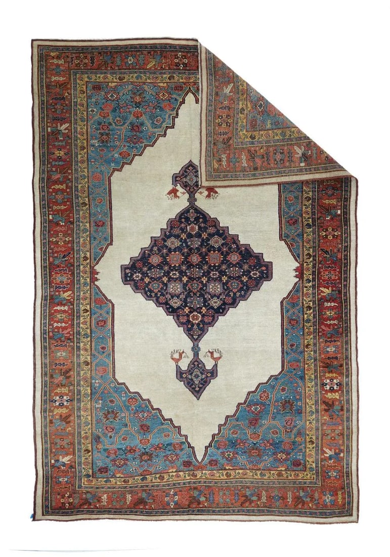 Antique Bidjar Rug 7'8'' x 12'0'' - 4