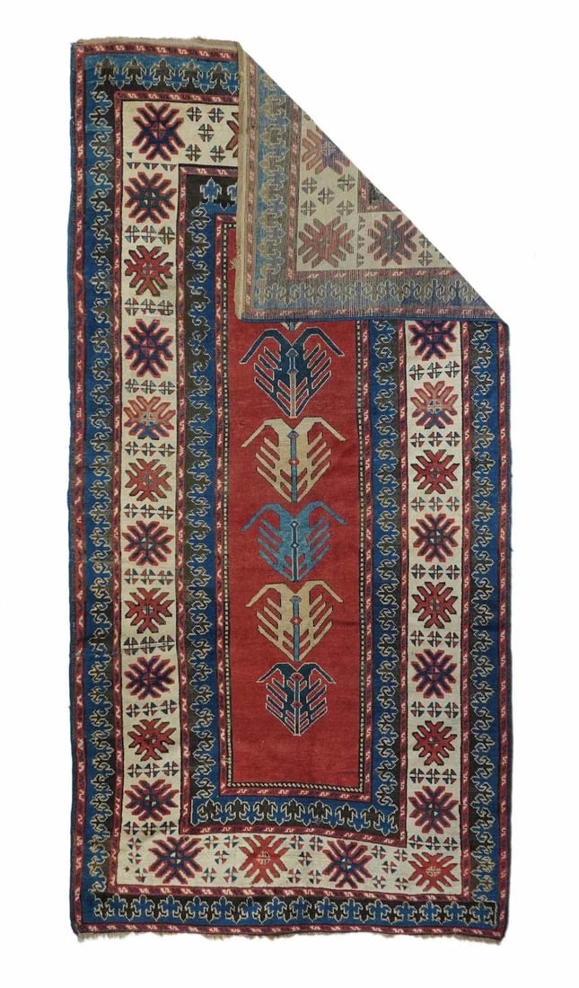 Late 18th Century Antique Kazak Rug 5'2'' x 10'1'' - 4