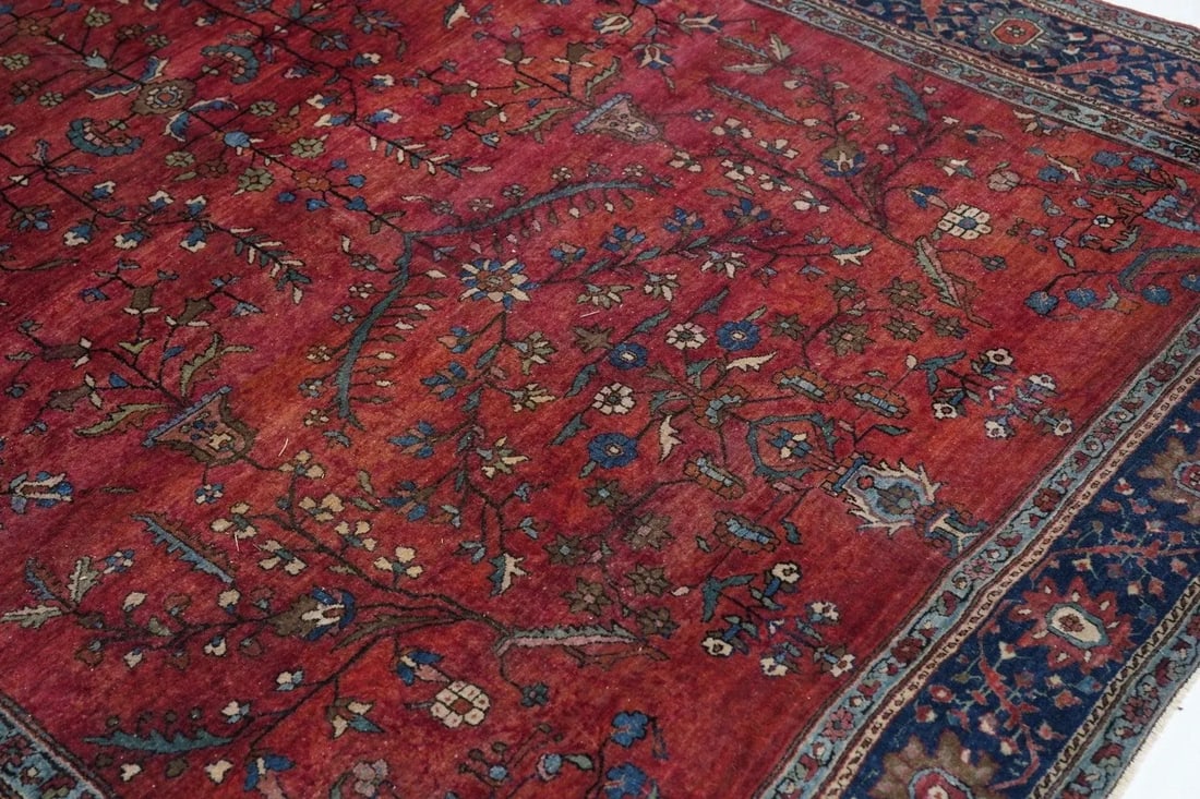 Antique Mohajeran Sarouk Rug 6'10'' x 10'4'' - 4