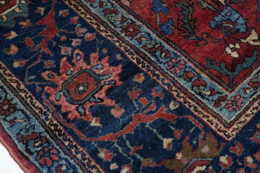 Antique Mohajeran Sarouk Rug 6'10'' x 10'4'' - 6