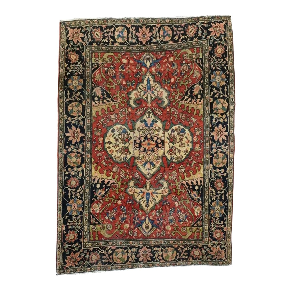 Antique Farahan Sarouk Rug 3'4'' X 4'8'' (1 of 6)