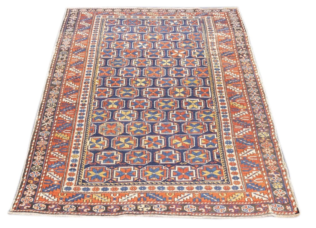 Late 18th Century Antique Caucasian Shirvan Rug 3'8'' x 5'8'' - 12