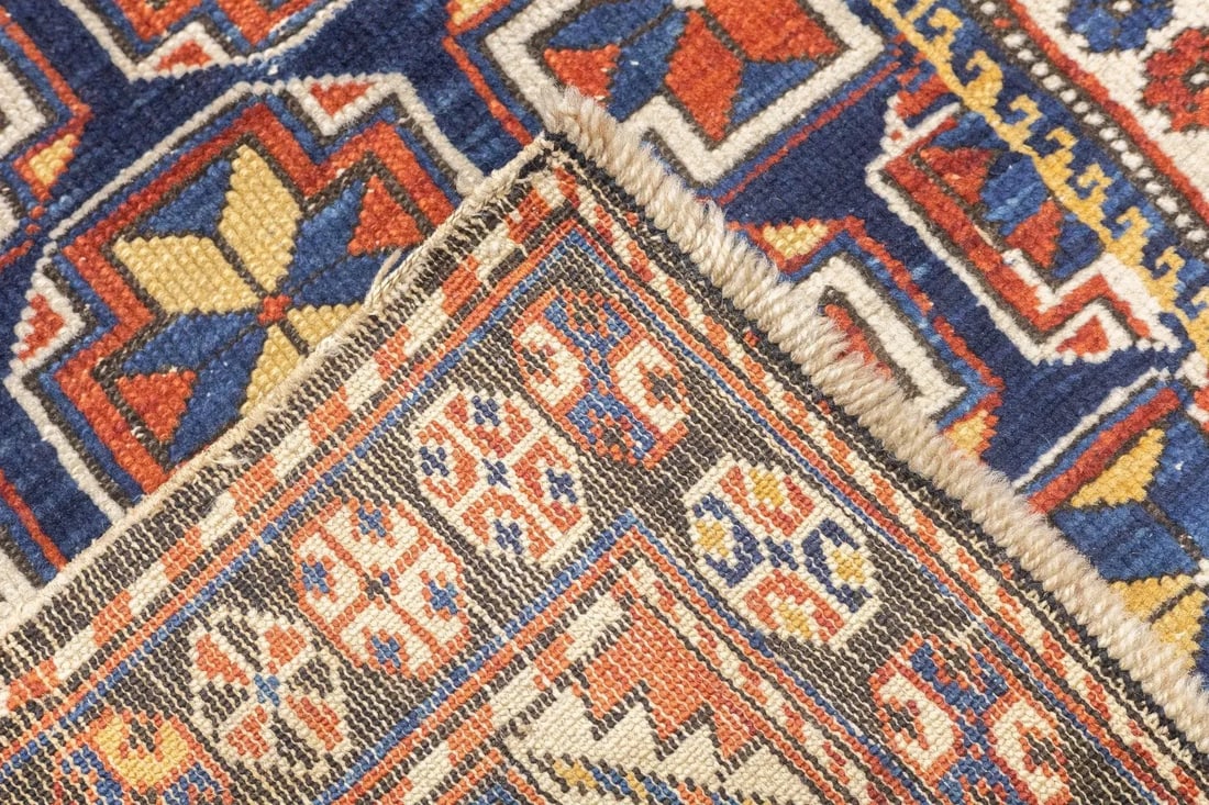 Late 18th Century Antique Caucasian Shirvan Rug 3'8'' x 5'8'' - 3