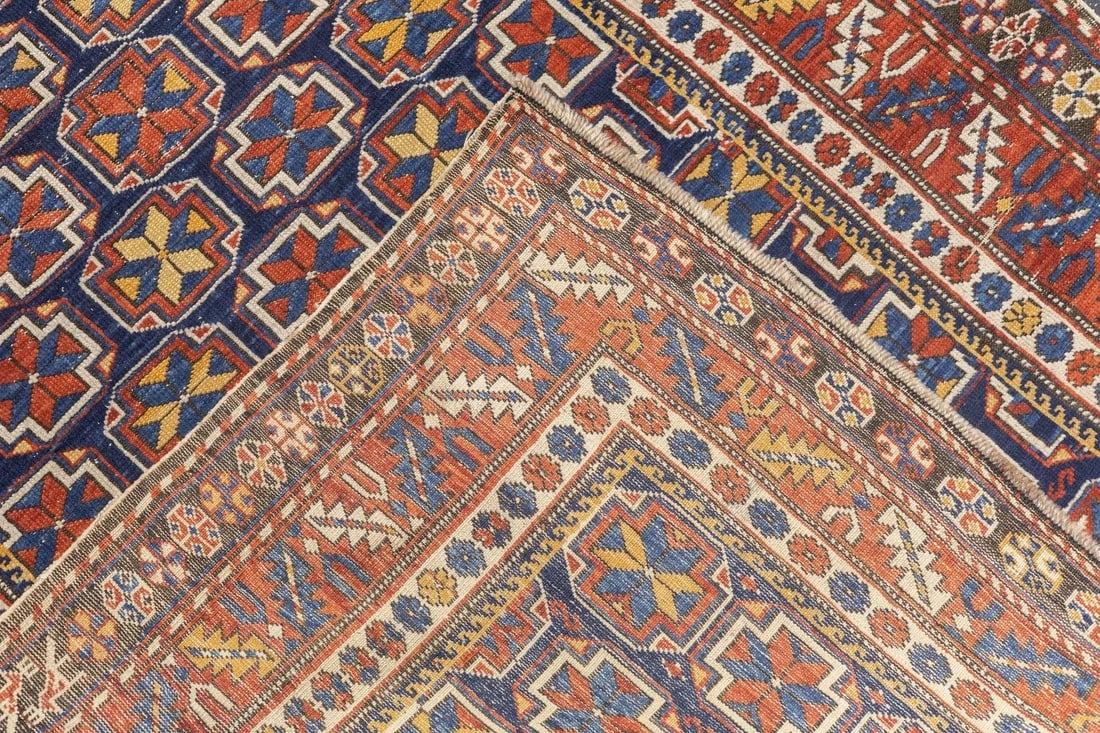 Late 18th Century Antique Caucasian Shirvan Rug 3'8'' x 5'8'' - 4