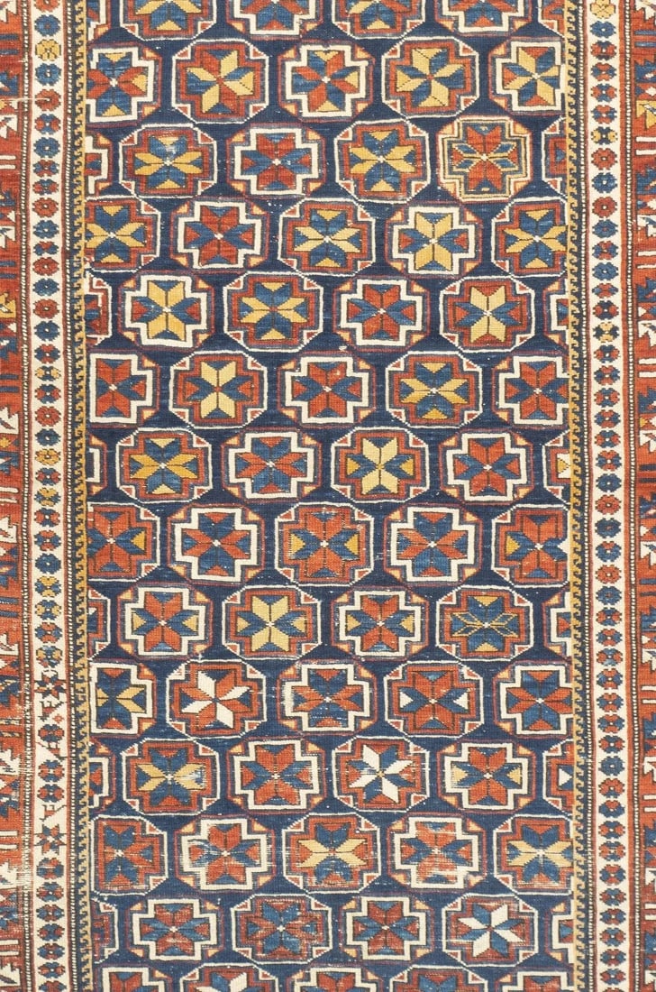 Late 18th Century Antique Caucasian Shirvan Rug 3'8'' x 5'8'' - 6