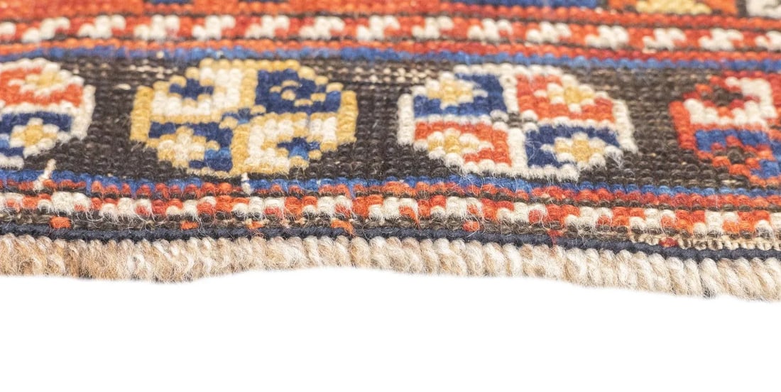 Late 18th Century Antique Caucasian Shirvan Rug 3'8'' x 5'8'' - 9
