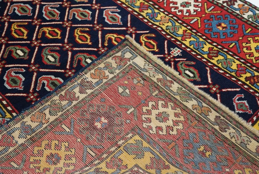 19th Century Antique Shirvan Rug 3'5'' x 8'9'' - 2