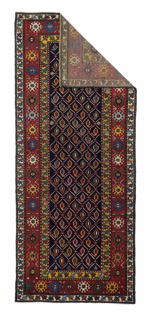 19th Century Antique Shirvan Rug 3'5'' x 8'9'' - 3