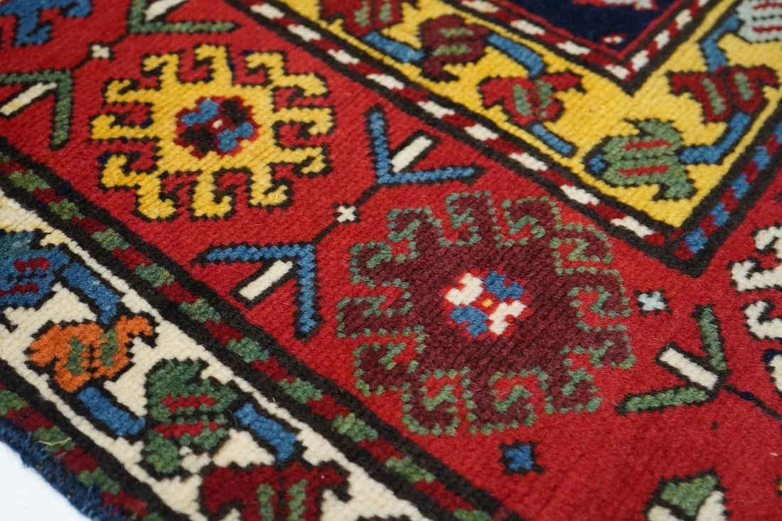 19th Century Antique Shirvan Rug 3'5'' x 8'9'' - 5