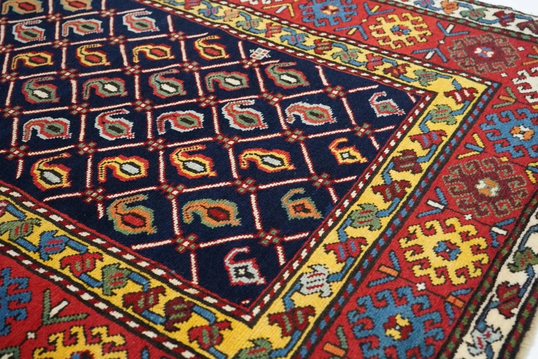 19th Century Antique Shirvan Rug 3'5'' x 8'9'' - 6