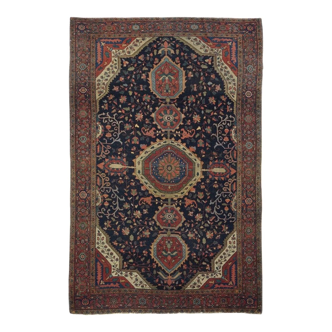 Late 18th Century Antique Farahan Sarouk Rug 4'0'' x 6'4'' (1 of 12)