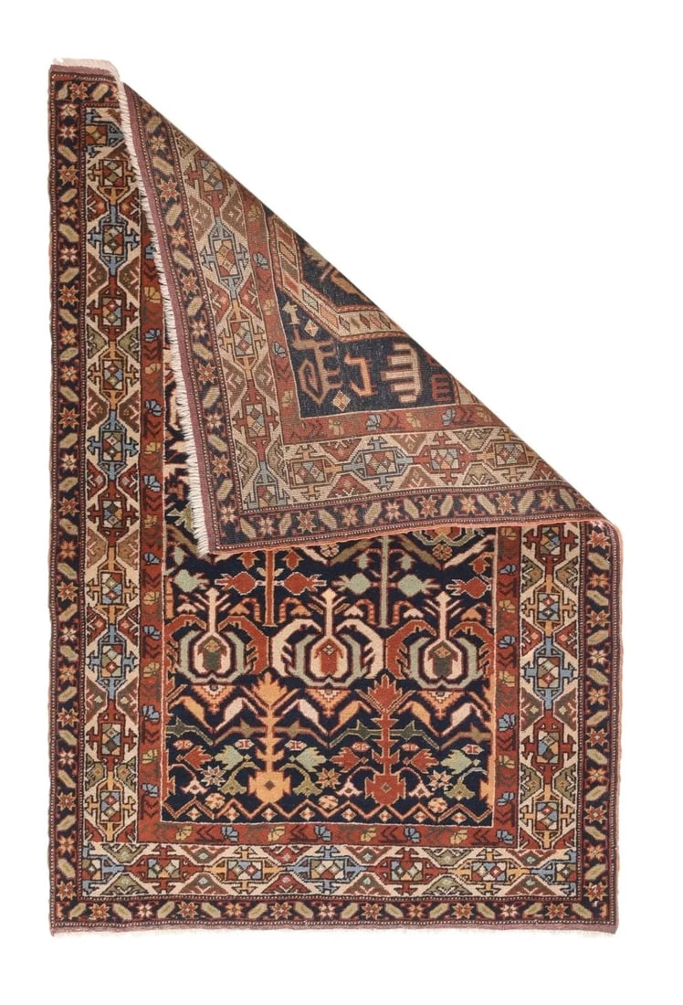 Antique Shirvan Daghestan Rug 3'0'' x 4'4'' - 2